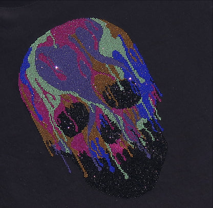 Neon Skull Rhinestone Tee